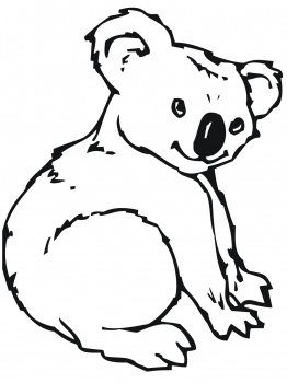 Cute Koala coloring page | Super Coloring