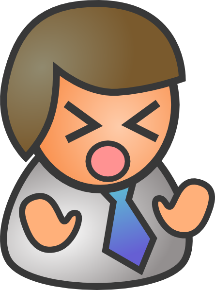 People Biz Male Sad clip art Free Vector