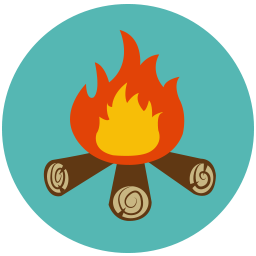 Camp Fire Stories Icon | Brand Camp Iconset | The Girl Tyler