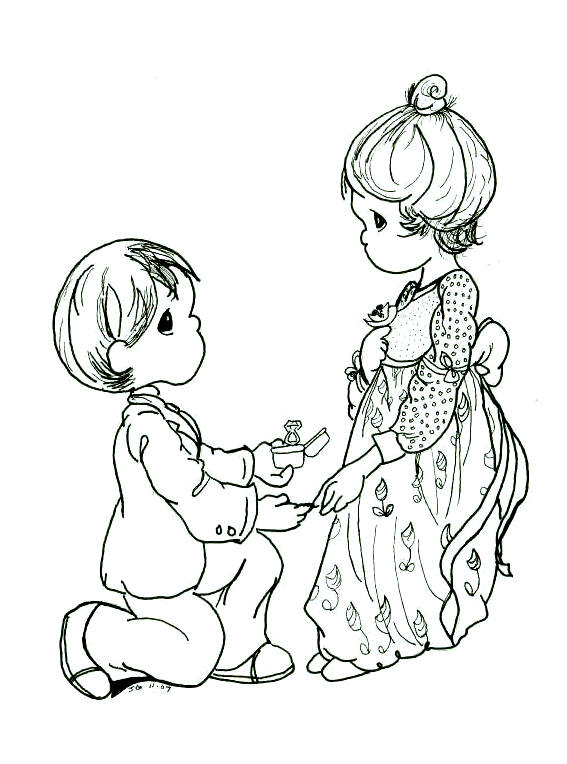 Precious Moments love coloring pages - Imagui