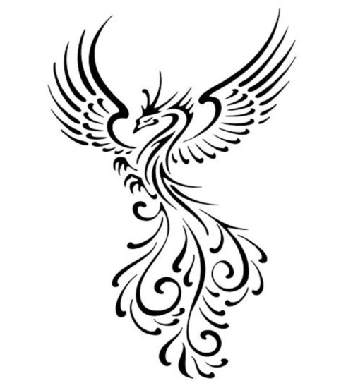 Phoenix symbol tattoo | tattoos