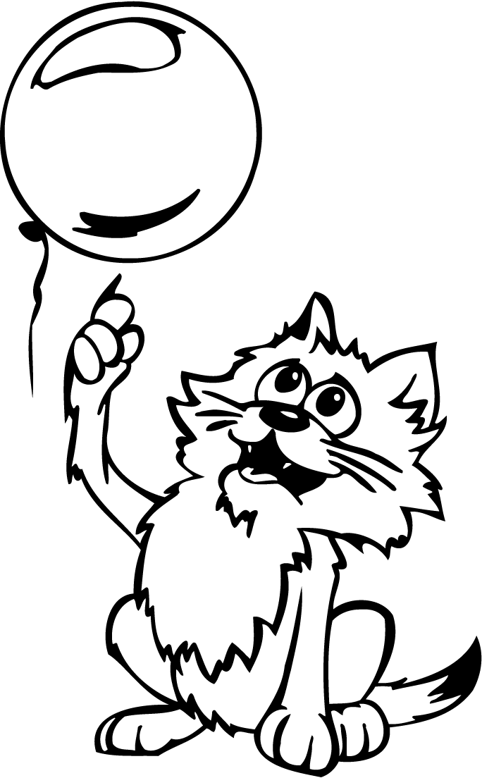 B is for Balloon coloring page for preschool : - Coloring Guru