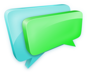Chat Bubbles clip art - vector clip art online, royalty free ...