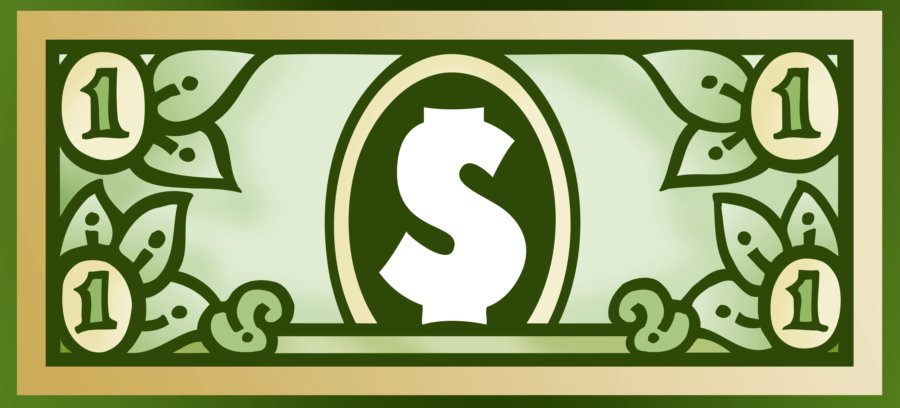Cartoon 1 Dollar Bill One hundred dollar bill