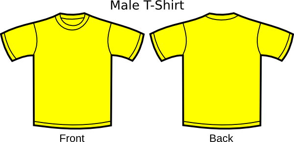 Yellow T-shirt Clip Art - vector clip art online ...