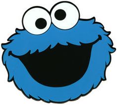 Cookie Monster face template - Free Clipart Images