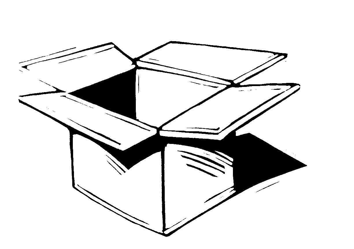 Cardboard Box Clipart - Tumundografico