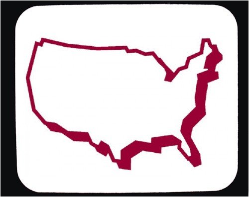 Outline of united states clipart