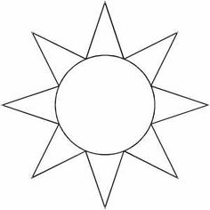 Applique- Sun, Moon, Stars and Planets | Star Template, …