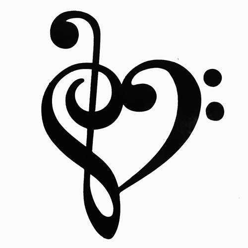 Music Treble Clef Heart - ClipArt Best