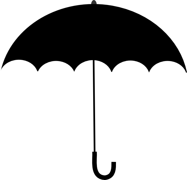 Umbrella Clipart Black And White - Free Clipart Images