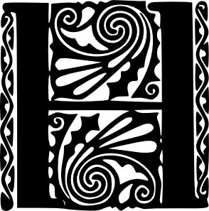 Peter Behrens Alphabet H clip art - vector clip art online ...