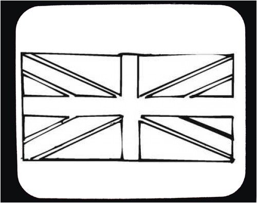 Mouse Pad with “black and white”, symbol, “union jack”, Europe ...