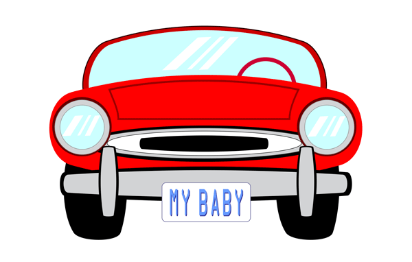 Car front end clipart