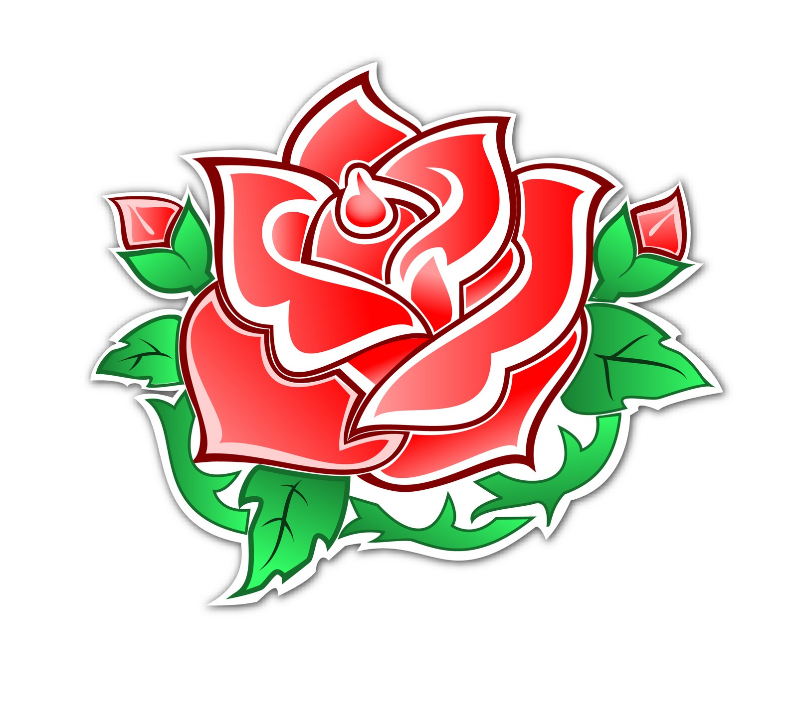 Vector Rose | Free Download Clip Art | Free Clip Art | on Clipart ...