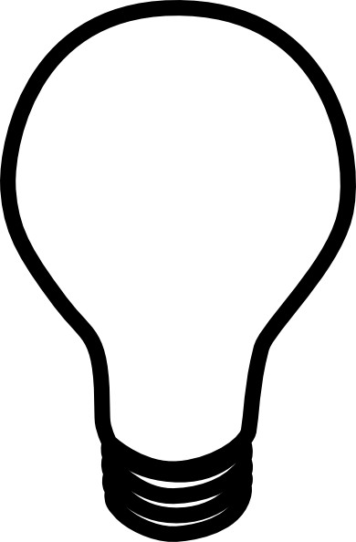 Light Bulb Outline - Free Clipart Images