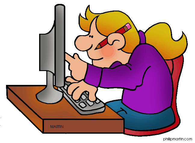 Clipart internet computer