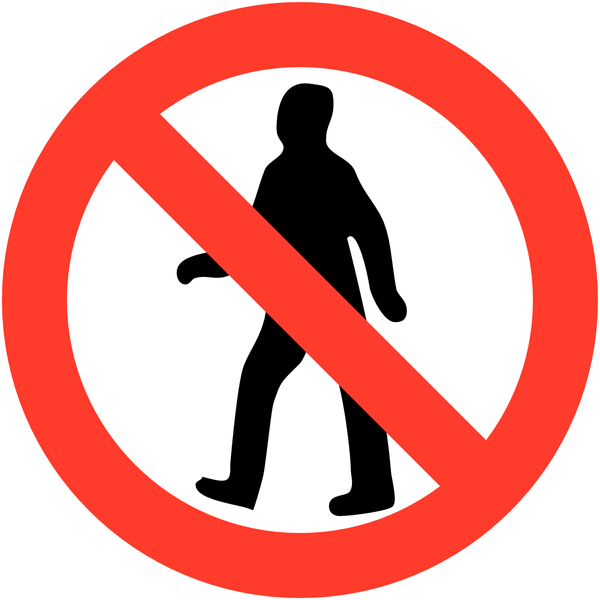 Traffic Signs - No Entry For Pedestrians | Seton UK
