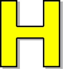 Capitol H Yellow Clip Art Download