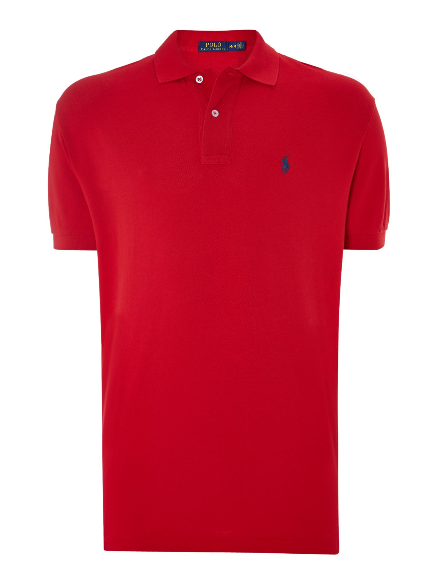 Polo ralph lauren Classic Fit Knit Collar Polo Shirt in Red for ...