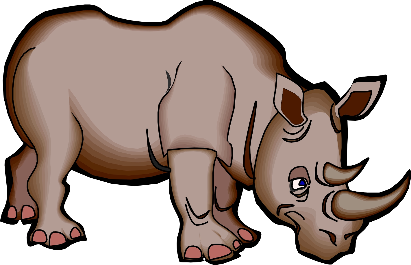 Cartoon Rhino | Free Download Clip Art | Free Clip Art | on ...