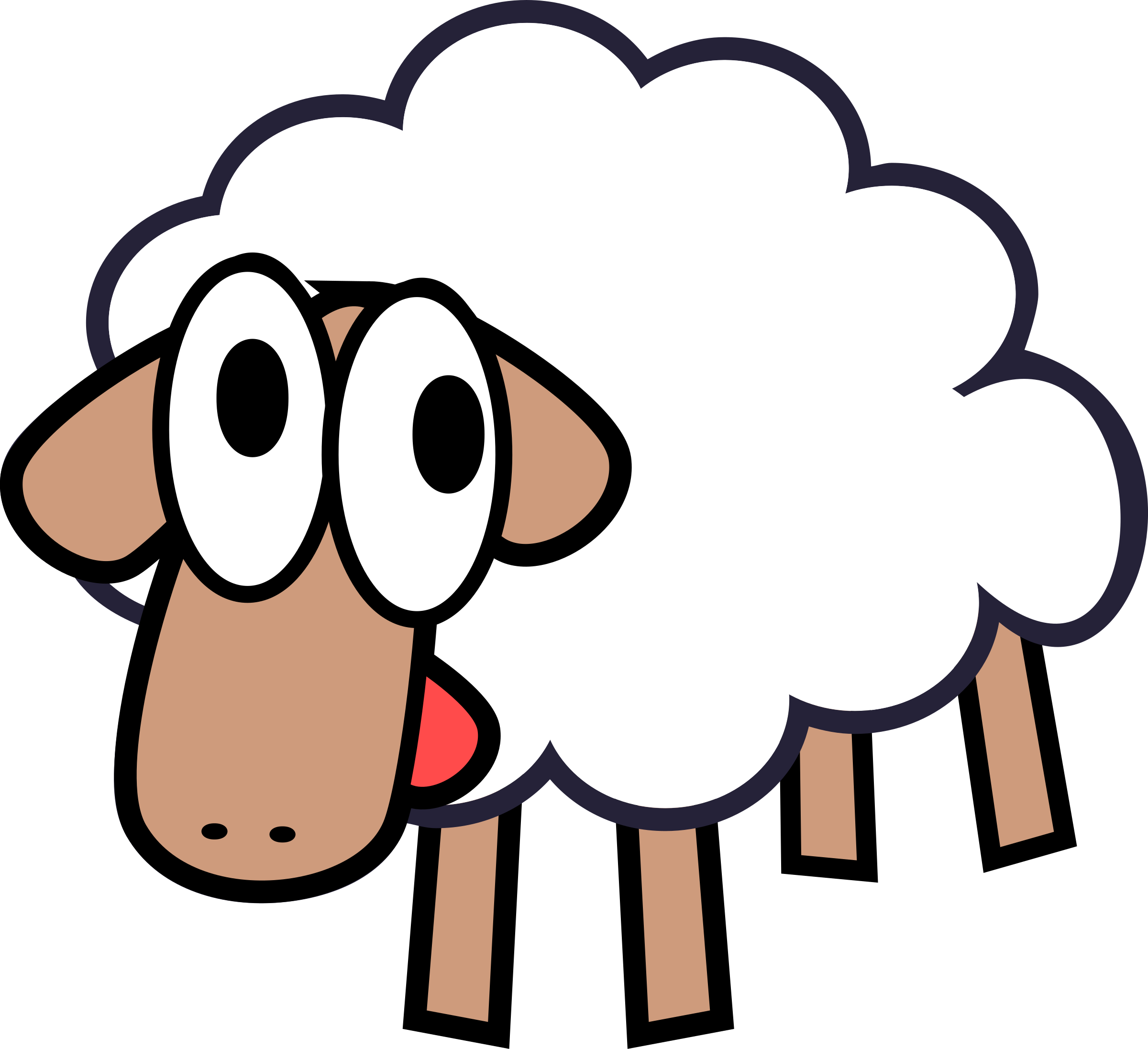 Cartoon Sheep Clipart
