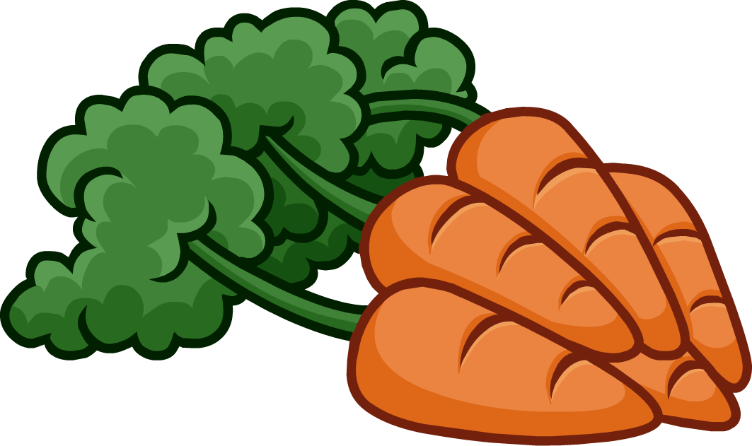 Bunch of carrots clipart