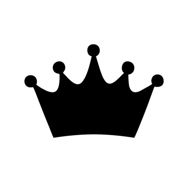 14*9.5CM KING CROWN Race Car Stickers Cartoon Character Crown ...