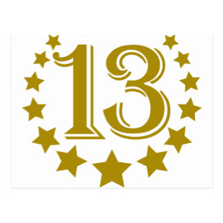 13 Stars Postcards | Zazzle