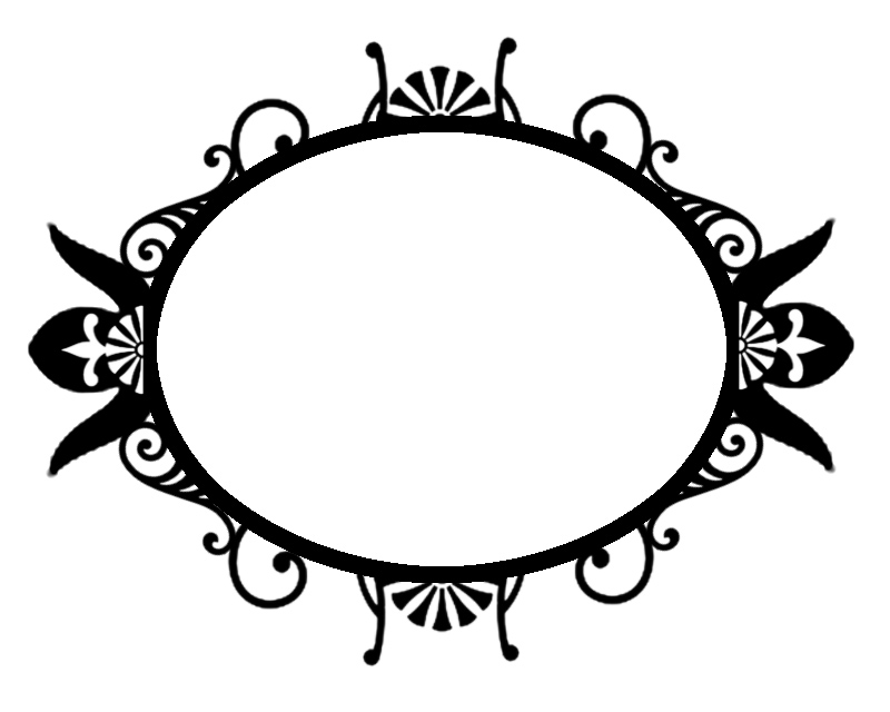 pink ornament frame. abstract floral ornament frame. clipart ...