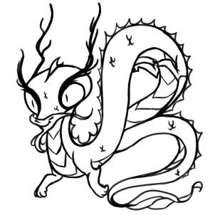Dragons - How to Draw a Chinese Dragon For Kids