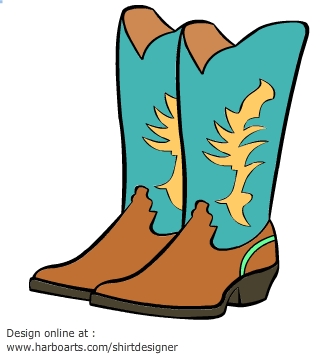 Download : Cowboy Boots - Vector Graphic