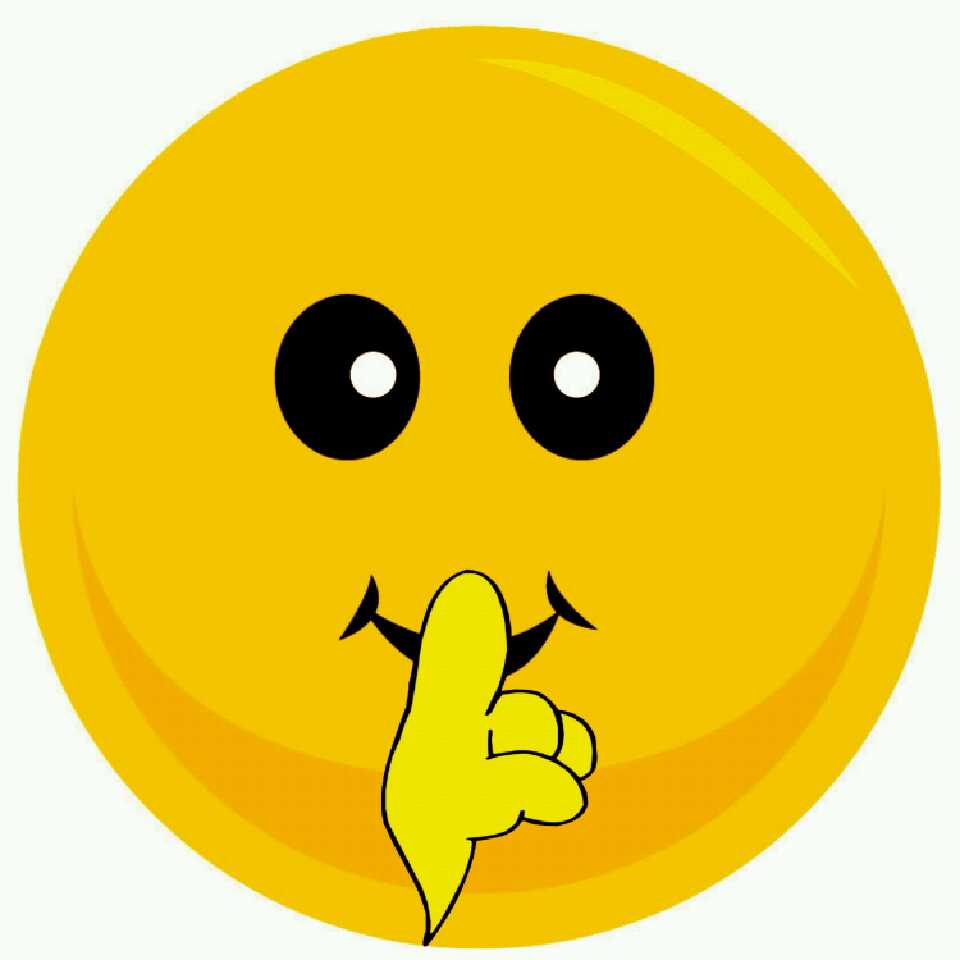 Shhh be quiet clipart