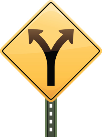 Fork In The Road Clip Art, Vector Images & Illustrations