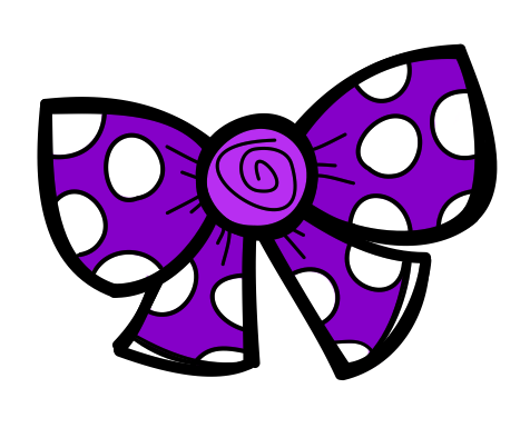 Image of Hair Bow Clip Art #7723, White Dotted Bow Vector Free ...
