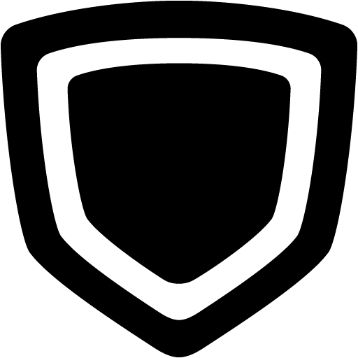 Black shield 2 icon - Free black shield icons