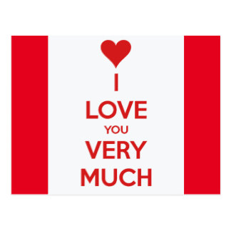Love You So Much Postcards, Love You So Much Post Card Templates