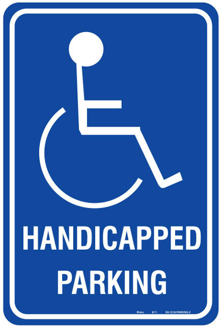 Handicap Parking Signs Printable