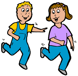 Playing Tag Clipart