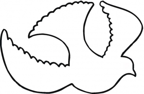 Flying Dove Outline coloring page | Super Coloring