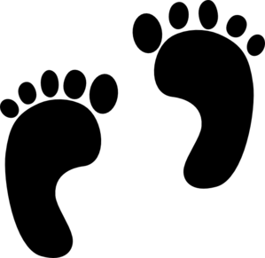 Footsteps clip art