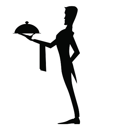 Waiter Clip Art, Vector Images & Illustrations