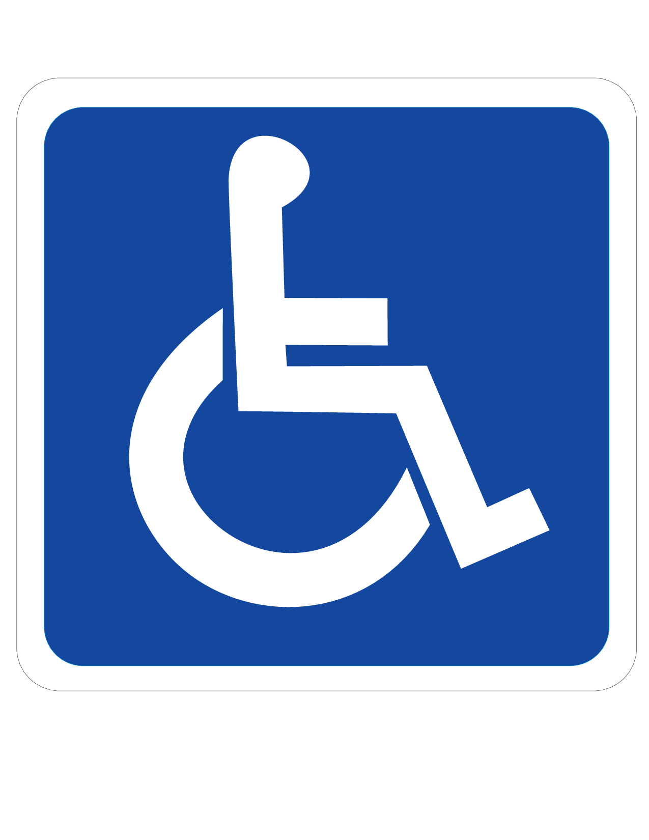 Printable Handicap Sign For Car - Printable Word Searches
