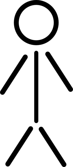 Stick figure man clipart