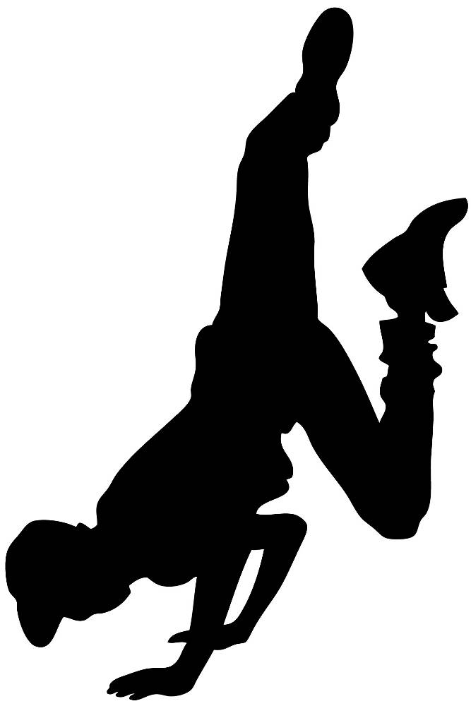 Dance Silhouette Decal MALE 2, sport decals, spirit decals, sport ...