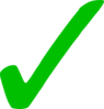 Transparent Green Checkmark clip art - vector clip art online ...