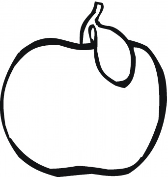 Apple 25 coloring page | Super Coloring