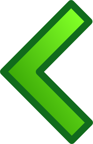Green Single Left Arrow Set clip art - vector clip art online ...