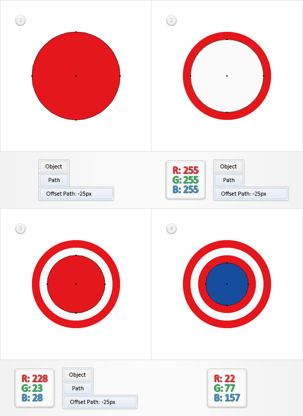 Create the Captain America Shield Icon in Adobe Illustrator ...