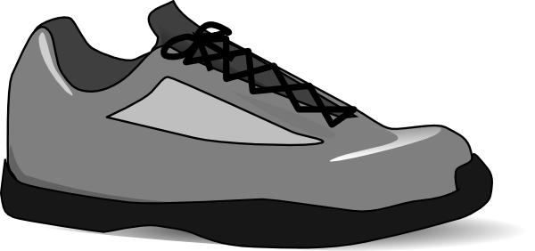 Tennis Shoe clip art - vector clip art online, royalty free ...